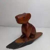 CHIGUIRO SOBRE MADERO DELGADO